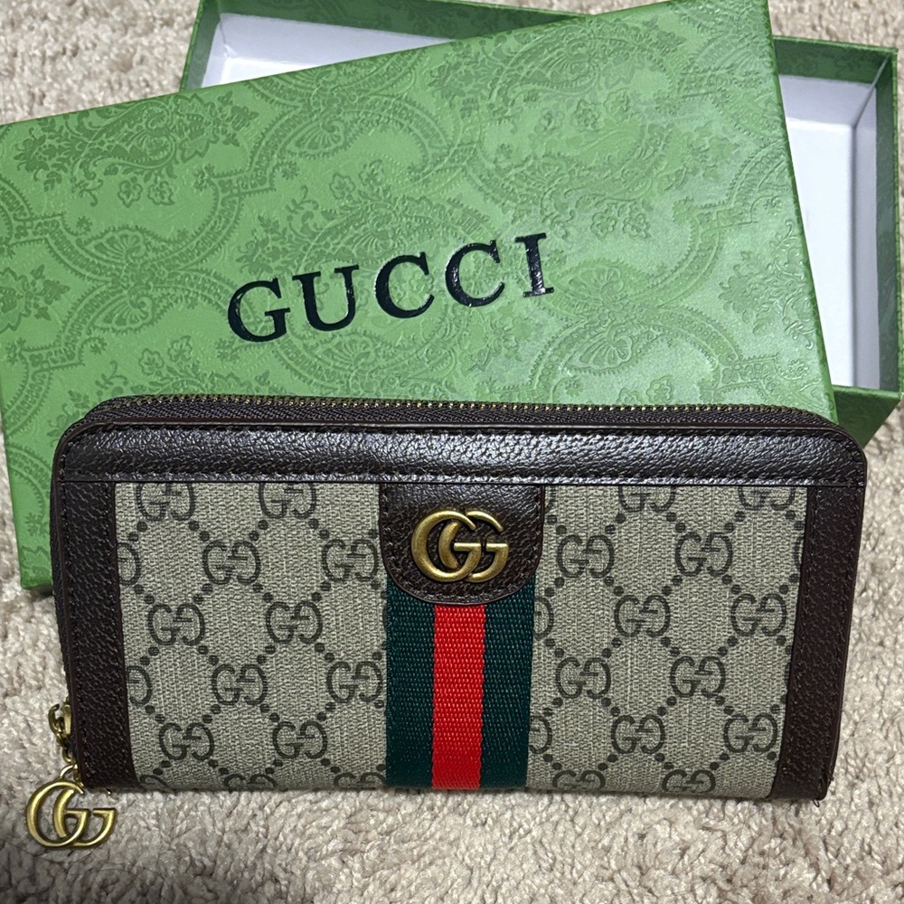 Monogram Zip Wallet
